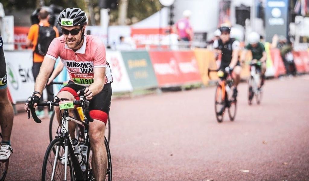 russ brookes cycling in aid of winston's wish